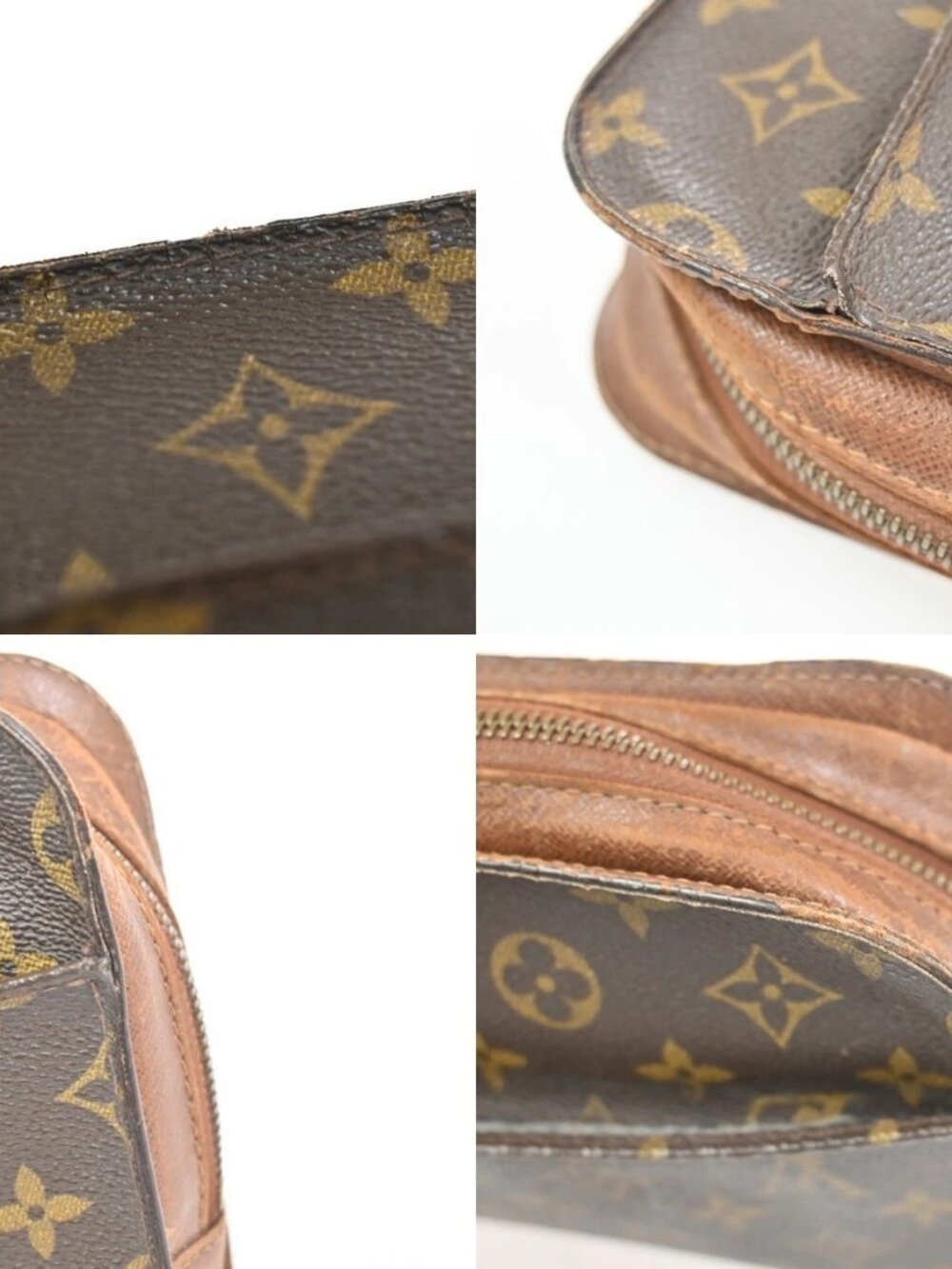 LOUIS VUITTON Orsay Clutch Hand Bag Monogram Leather Brown France - Picture 12 of 16
